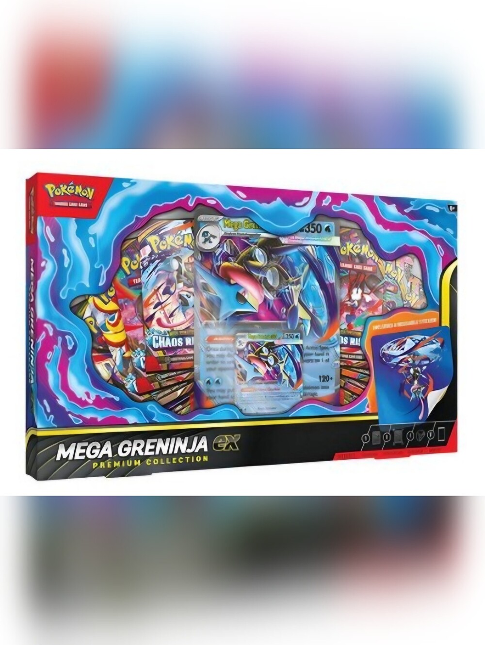 New Pokémon Mega Greninja EX Premium Collection - Blue/Purple Box
